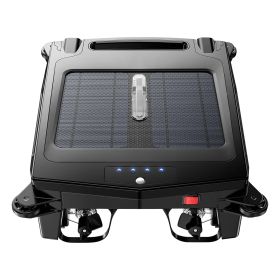 1Pc Solar Powered Robotic Pool Skimmer Automatic Swimming Pool Surface Cleaner With 2 Cleaning Modes Dual Charging Methods IPX7 Waterproof 1937sq.ft C