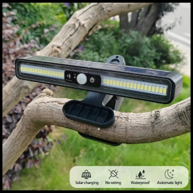 1 Pack Of Solar Outdoor Sensor Lights - IP65 Waterproof, 10,000 Lumens High Brightness, Auto Switching, Can Be Clipped, Wall Mounted, Suitable For Cam