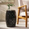 12" Accent Side Table, Cylindrical Design End Table for Living Room, Family Room, or Entryway, Industrial Style,Coffee Side Tables for Indoor Outdoor