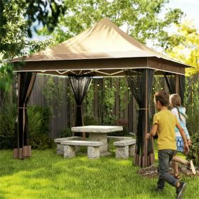 Rain shelter, tent, pergola, suitable for gardens, terraces, beige
