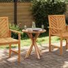 Side Table Brown 27.56 x 27.56 x 29.53 in Solid Teak Wood