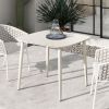 Santorini 33.5" Square Outdoor Patio Table