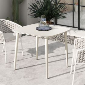 Santorini 33.5" Square Outdoor Patio Table