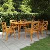 Garden Table Natural wood color Solid Acacia wood Large Durable