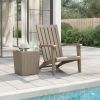 Garden Adirondack Chair Light brown Polypropylene Standard