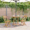 Garden Table Brown Solid Acacia Wood