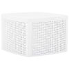 Outdoor Table White Polypropylene Medium Outdoor Table Square