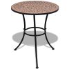 Garden Table Terracotta Powder-coated iron frame and ceramic top