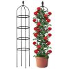 2 Packs Garden Obelisk Trellis Rustproof Climbing Plant Trellis 5.9FT Plants Tower for Climbing Plants Flower Vegetable Vine