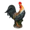 Concrete Rooster Decor,Yard Chicken Decorations, Chicken Sculpture for Backyard Patio Decor