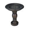 22-Inch Glass Fiber Reinforced Concrete Bird Bath