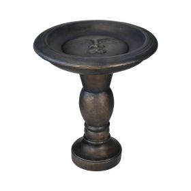 22-Inch Glass Fiber Reinforced Concrete Bird Bath