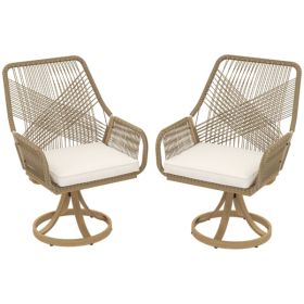 Outdoor Garden Bench , Garden chair , Swivel Chairs Set of 2