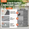 VEVOR Carport Replacement Canopy Cover 12 x 20 ft, Garage Top Tent Shelter Tarp Heavy-Duty Waterproof & UV Protected