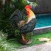 Concrete Rooster Decor,Yard Chicken Decorations, Chicken Sculpture for Backyard Patio Decor