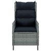 Garden Chair Light Grey Round PE rattan Standard Garden Chair