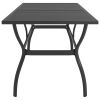 Garden Table Anthracite Powder-coated steel Medium Sleek