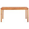 Dining Table Natural Solid Acacia Wood 59.1 x 35.4 x 29.1 in