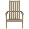 Garden Adirondack Chair Light brown Polypropylene Standard