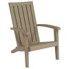 Garden Adirondack Chair Light brown Polypropylene Standard