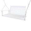 Front Porch Swing with Armrests, Wood Bench Swing with Hanging Chains,for Outdoor Patio ,Garden Yard, porch, backyard, or sunroom,Easy to Assemble