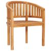 Garden Chair Natural Teak Solid Teak Wood Medium Durable