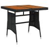 Garden Table Black