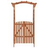 Pergola with Gate 45.7"x15.7"x80.3" Solid Firwood