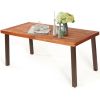 Rectangular Acacia Wood Rustic Dining Furniture Table