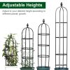 2 Packs Garden Obelisk Trellis Rustproof Climbing Plant Trellis 5.9FT Plants Tower for Climbing Plants Flower Vegetable Vine