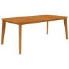 Garden Table Natural wood color Solid Acacia wood Large Durable