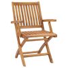 Garden Chair Set of 2 Teak