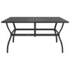 Garden Table Anthracite Powder-coated steel Medium Sleek