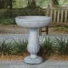 21.2-Inch H Glass Fiber Reinforced Concrete Construction Garden Bird Bath