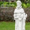 31.1' Tall Magnesium Oxide Statue St. Francis of Assisi Garden Spiritual Dcor