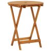 Garden Table Natural Wood Solid eucalyptus wood Small Foldable
