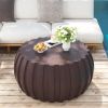 35.43" Modern Waterproof Coffee Table, Durable MgO Cement Design,Indoor & outdoor compatible(Brown)
