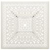 Garden Table White Cast Aluminum Standard Decorative Inlays
