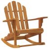 Garden Adirondack Rocking Chair Set of 2 Natural Teak