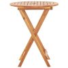 Garden Table Brown Solid Acacia Wood