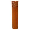Lantern Column, Set of 2, Decorative Column for Garden in Rust Industrial Design, Lantern for Outdoor and Indoor, Lantern Including Candles, Oriental