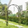 7.3ft Steel Garden Arch Trellis, Garden Arbor Trellis for Climbing Plants Roses Wisteria Vines, Flower Arch Wedding Arch Stand for Outdoor, Garden
