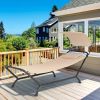 Polyester Chaise Lounge Chair Hammock with Canopy and Storage Bag