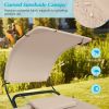 Polyester Chaise Lounge Chair Hammock with Canopy and Storage Bag