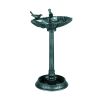 Outdoor Bird Bath Feeder with Flower Planter Base(AMZ Shipping)