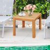 Wooden Square Patio Coffee Bistro Table
