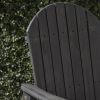 Outdoor Weather Resistant Acacia Wood Adirondack Dining Chairs (Set of 2)