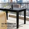 Rectangular dining table, outdoor coffee table, terrace table, garden table
