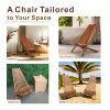 Outdoor Stylish Folding Chair, FSC-Certified Eucalyptus Wood