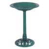 Outdoor Garden Freestanding Pedestal Bird Bath Feeder